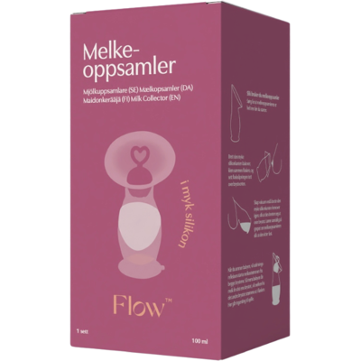 Flow Melkeoppsamler m/silikonstopper og lokk, 1 stk. Flow Melkeoppsamler m/silikonstopper og lokk, 1 stk.