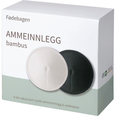 Fødebagen Ammeinnlegg i bambus runde, 8 stk. Fødebagen Ammeinnlegg i bambus runde, 8 stk.