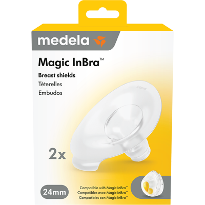 Medela Magic InBra Brysttrakt, 24 mm, 2 stk. Medela Magic InBra Brysttrakt, 24 mm, 2 stk.
