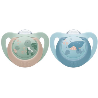 NUK Pacifier 1st Choice Turtle/Whale , 6-18 mnd, 1 stk. NUK Pacifier 1st Choice Turtle/Whale , 6-18 mnd, 1 stk.