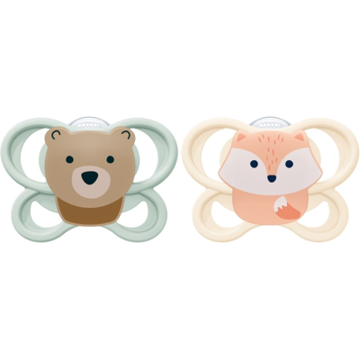 NUK Perfect Match Air Smokk Fox/Bear, 0-2 mnd, 2 stk. NUK Perfect Match Air Smokk Fox/Bear, 0-2 mnd, 2 stk.