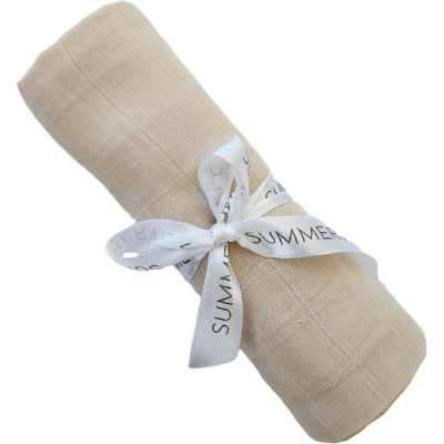 Summerville Organic Babyteppe i musselin, Beige, 1 stk Summerville Organic Babyteppe i musselin, Beige, 1 stk