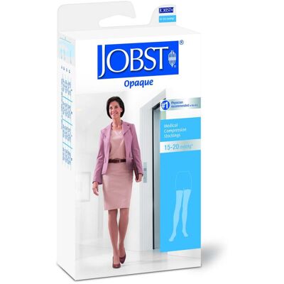 JOBST Opaque lårstrømpe, Klasse 1, ekstra large, sort, 1 par JOBST Opaque lårstrømpe, Klasse 1, ekstra large, sort, 1 par