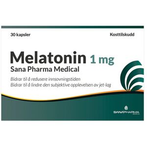 Sana Pharma Medical Melatonin 1mg Kapsler - Kosttilskudd Sana Pharma Medical Melatonin 1mg Kapsler - Kosttilskudd