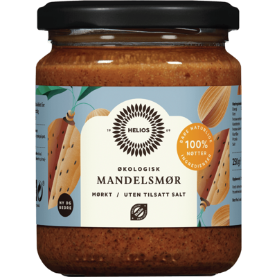 Helios Mandelsmør mørkt, 250 g Helios Mandelsmør mørkt, 250 g