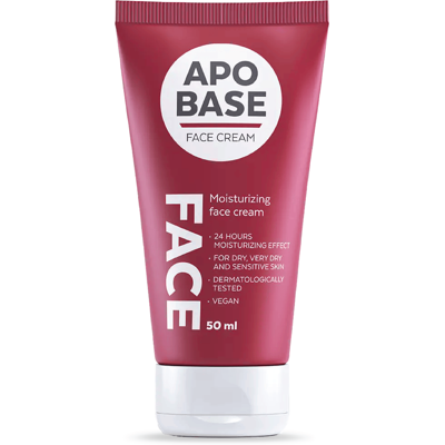 Apobase ansiktskremme - Fuktighetsgivende, For sensitiv, 50ml Apobase ansiktskremme - Fuktighetsgivende, For sensitiv, 50ml
