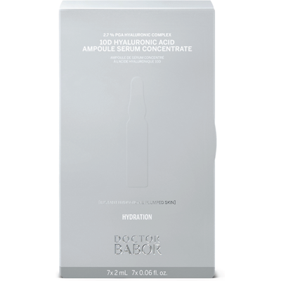 Doctor Babor Hydration 10D Hyaluronic Acid Ampoule Serum Concentrate, 7 x 2 ml Doctor Babor Hydration 10D Hyaluronic Acid Ampoule Serum Concentrate, 7 x 2 ml