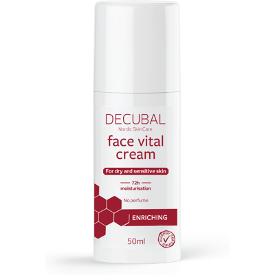 Decubal Face Vital Cream 50ml - Nærende, for tørr hud Decubal Face Vital Cream 50ml - Nærende, for tørr hud
