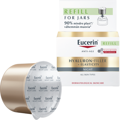 Eucerin Hyaluron-Filler + Elasticity Night Cream Refill, 50 ml Eucerin Hyaluron-Filler + Elasticity Night Cream Refill, 50 ml