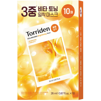 Torriden CELLMAZING Brightening Mask, 10 stk. Torriden CELLMAZING Brightening Mask, 10 stk.