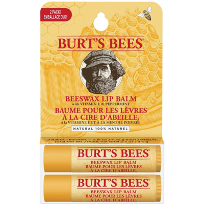 Burt's Bees Lip Balm Beeswax Twin Pack, 2 x 4,25 g Burt's Bees Lip Balm Beeswax Twin Pack, 2 x 4,25 g
