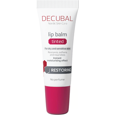 Decubal Restoring Lip Balm Tinted, 10 ml Decubal Restoring Lip Balm Tinted, 10 ml