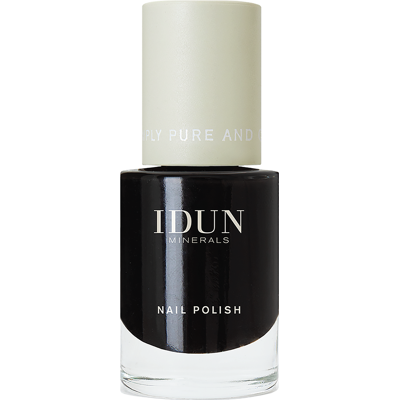 IDUN Minerals Svart Neglelakk - Onyx - Langvarig, Vegansk, 11ml IDUN Minerals Svart Neglelakk - Onyx - Langvarig, Vegansk, 11ml