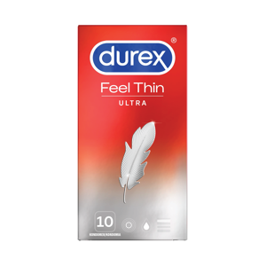 Durex Feel Ultra Thin Kondom, 10 stk.