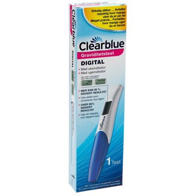 Clearblue Graviditetstest Digital, 1 stk. Clearblue Graviditetstest Digital, 1 stk.