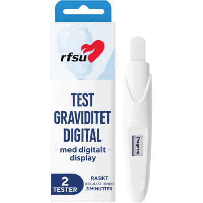 Rfsu Graviditetstest Digital, 2 stk. Rfsu Graviditetstest Digital, 2 stk.