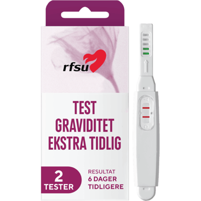 Rfsu Graviditetstest Early, 2 stk. Rfsu Graviditetstest Early, 2 stk.