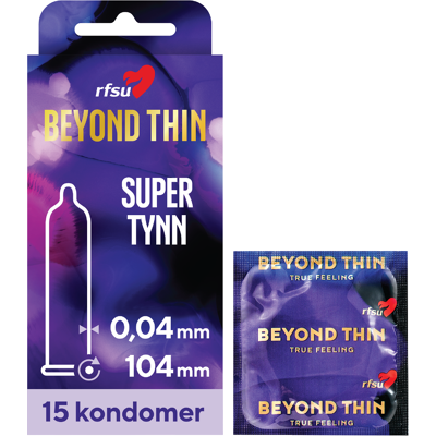 Rfsu Kondom Beyond Thin, 15 stk. Rfsu Kondom Beyond Thin, 15 stk.