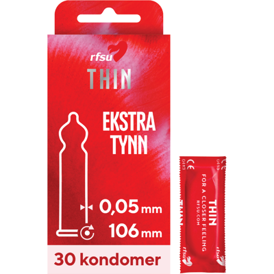 RFSU Tynne 30 Kondomer - Naturlig Følelse, Sikker & Komfortabel RFSU Tynne 30 Kondomer - Naturlig Følelse, Sikker & Komfortabel