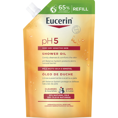 Eucerin pH5 Shower Oil m/p refill, 400 ml Eucerin pH5 Shower Oil m/p refill, 400 ml