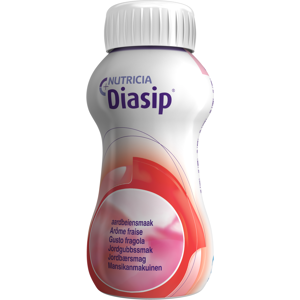 Diasip Fullverdig næringsdrikk med lav glykemisk indeks (GI), Jordbær, 4x200 ml Diasip Fullverdig næringsdrikk med lav glykemisk indeks (GI), Jordbær, 4x200 ml
