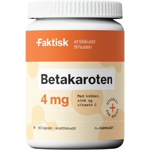 Faktisk Betakaroten 4 mg kapsler, 60 stk. Faktisk Betakaroten 4 mg kapsler, 60 stk.