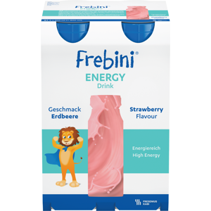 Frebini Energy Drink, Jordbær, 4x200 ml Frebini Energy Drink, Jordbær, 4x200 ml