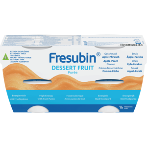 Fresubin dessert fruit, Eple og fersken, 4x125 ml Fresubin dessert fruit, Eple og fersken, 4x125 ml