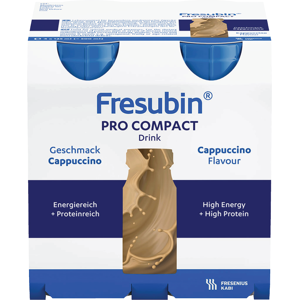 Fresubin Pro Compact Drink næringsdrikk, Cappuccino, 4x125 ml Fresubin Pro Compact Drink næringsdrikk, Cappuccino, 4x125 ml