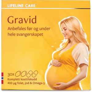 Lifeline Care Kosttilskudd Gravid, 30 dagsdoser Lifeline Care Kosttilskudd Gravid, 30 dagsdoser