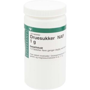 NAF Druesukker tabletter 1g, 100 stk. NAF Druesukker tabletter 1g, 100 stk.