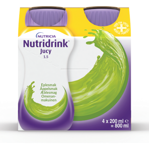 Nutridrink Jucy Næringsdrikk, Eple, 4x200 ml Nutridrink Jucy Næringsdrikk, Eple, 4x200 ml