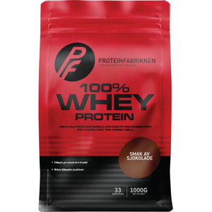 Proteinfabrikken PF 100% Whey Protein V2 - 1000g - Sjokolade - Myseprotein Proteinfabrikken PF 100% Whey Protein V2 - 1000g - Sjokolade - Myseprotein