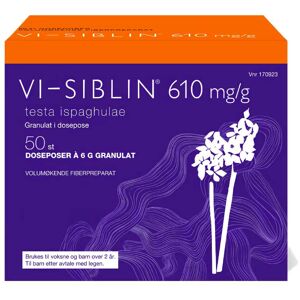 Vi-Siblin Granulat 610mg/g i doseposer, 50 x 6 g Vi-Siblin Granulat 610mg/g i doseposer, 50 x 6 g