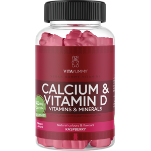 VitaYummy Calcium & Vitamin D, Bringebær, 60 stk. VitaYummy Calcium & Vitamin D, Bringebær, 60 stk.