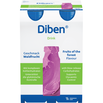 Diben Drink næringsdrikk, Skogsbær, 4x200 ml Diben Drink næringsdrikk, Skogsbær, 4x200 ml
