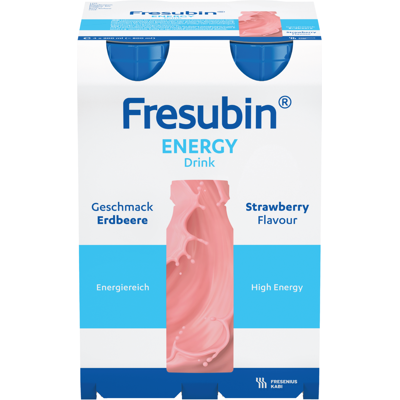 Fresubin Energy Drink jordbær, 4x200 ml Fresubin Energy Drink jordbær, 4x200 ml