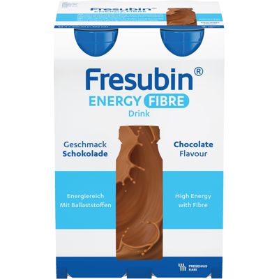 Fresubin Energy Fibre Drink sjokolade, 4x200 ml Fresubin Energy Fibre Drink sjokolade, 4x200 ml