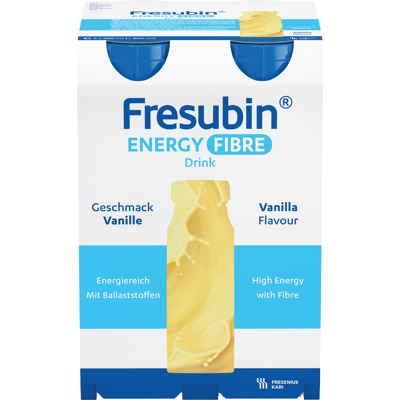 Fresubin Energy Fibre Drink vanilje, 4x200 ml Fresubin Energy Fibre Drink vanilje, 4x200 ml