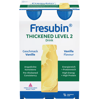 Fresubin Thickened Level 2 Næringsdrikk, Vanilje, 4x200 ml Fresubin Thickened Level 2 Næringsdrikk, Vanilje, 4x200 ml