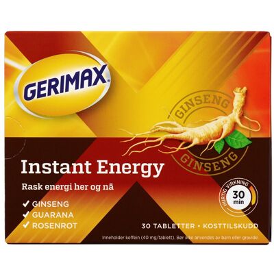 Gerimax Extreme Energy - Ginseng, Guarana, Rhodiola - Kosttilskudd Gerimax Extreme Energy - Ginseng, Guarana, Rhodiola - Kosttilskudd