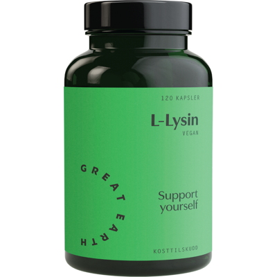 Great Earth L-Lysin 500mg - Støtter Kollagen & Hår Great Earth L-Lysin 500mg - Støtter Kollagen & Hår