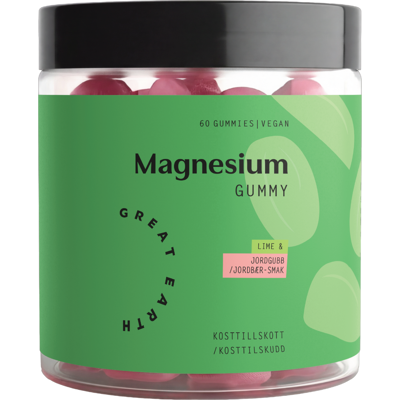 Great Earth Magnesium Gummy, Jordbær og lime, 60 stk. Great Earth Magnesium Gummy, Jordbær og lime, 60 stk.