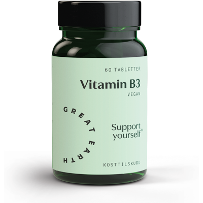 Great Earth Vitamin B3 tabletter, 60 stk. Great Earth Vitamin B3 tabletter, 60 stk.