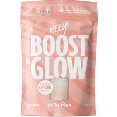 Heey! Boost & Glow Kreatin + Kollagen Fersken 300g - Kosttilskudd Heey! Boost & Glow Kreatin + Kollagen Fersken 300g - Kosttilskudd