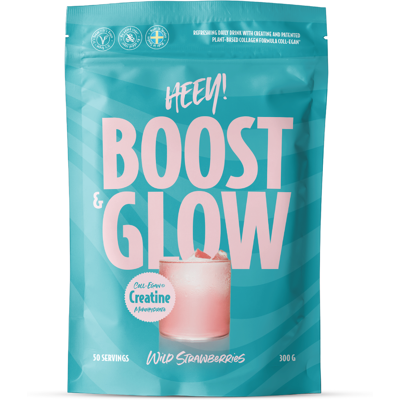 Heey! Boost & Glow Creatine+ Collegan, Wild Strawberries, 300 g Heey! Boost & Glow Creatine+ Collegan, Wild Strawberries, 300 g