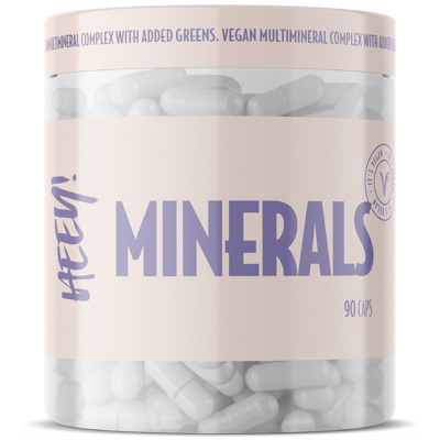 Heey! Veganske Mineraltilskudd - Multimineral med Green Blend - 90 kapsler Heey! Veganske Mineraltilskudd - Multimineral med Green Blend - 90 kapsler