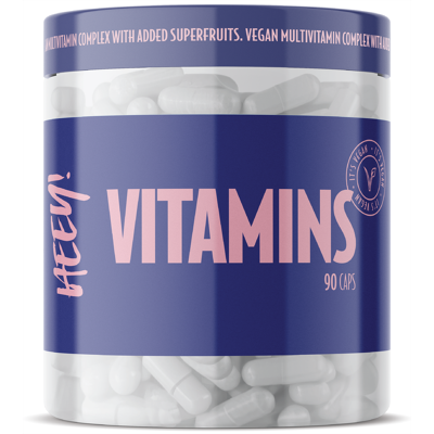 Heey! Veganske Vitaminer - Multivitamin med Superfruits - 90 Kapsler Heey! Veganske Vitaminer - Multivitamin med Superfruits - 90 Kapsler