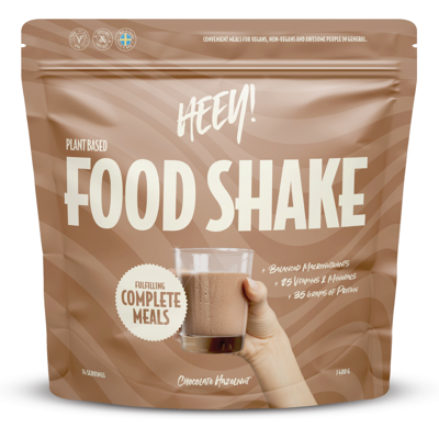 Heey! Vegansk Food Shake Sjokolade Hasselnøtt - Vegansk Food Shake Heey! Vegansk Food Shake Sjokolade Hasselnøtt - Vegansk Food Shake