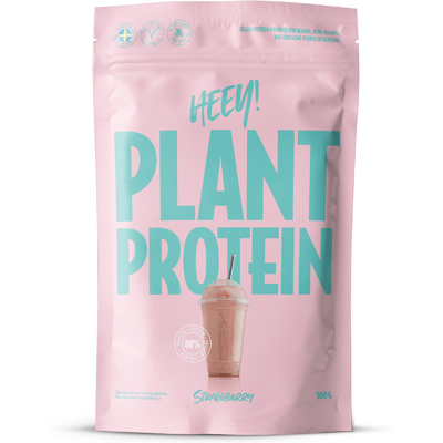 Heey! Vegansk Planteprotein Jordbær - Proteinpulver Heey! Vegansk Planteprotein Jordbær - Proteinpulver